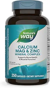 Nature s Way Calcium, Magnesium and Zinc 250 Capsules