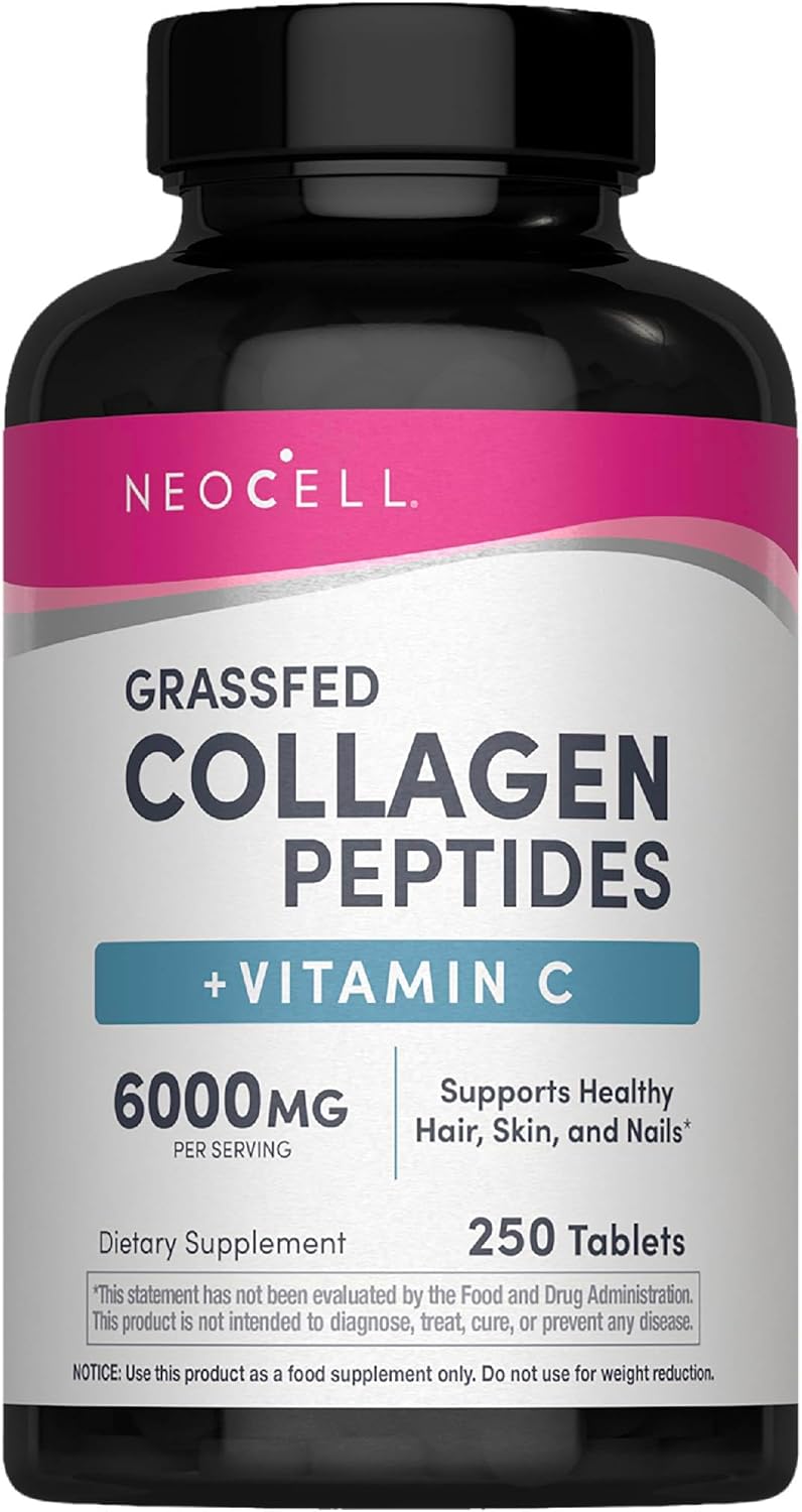 NeoCell Super Collagen with Vitamin C, #1 Collagen Tablet Brand Collagen Peptides Types 1 & 3 fo
