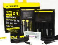NiteCore Digi-D4 Car Charger Integrated LCD Panel 