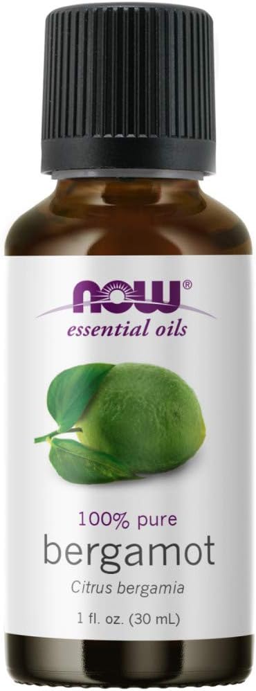 NOW Essential Oils, Bergamot Oil, Sweet Aromatherapy Scent, Cold Pressed, 100% Pure, Vegan, Child Re