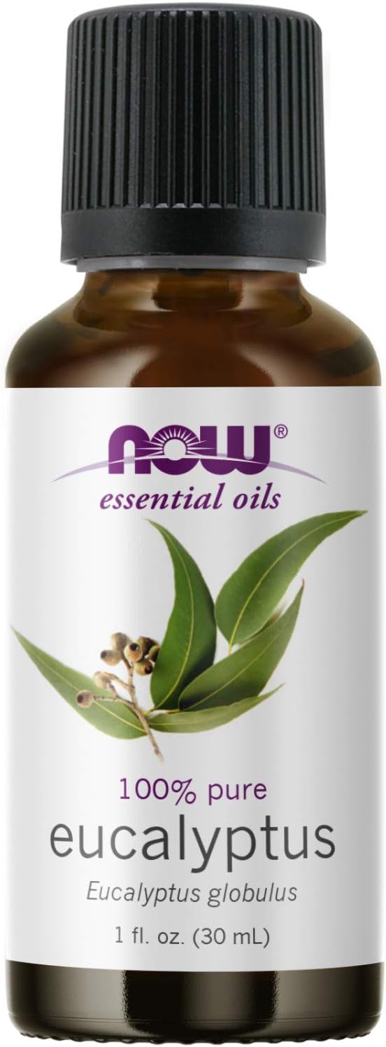 NOW Essential Oils, Eucalyptus Oil, Clarifying Aromatherapy Scent, Steam Distilled, 100% Pure, Vegan