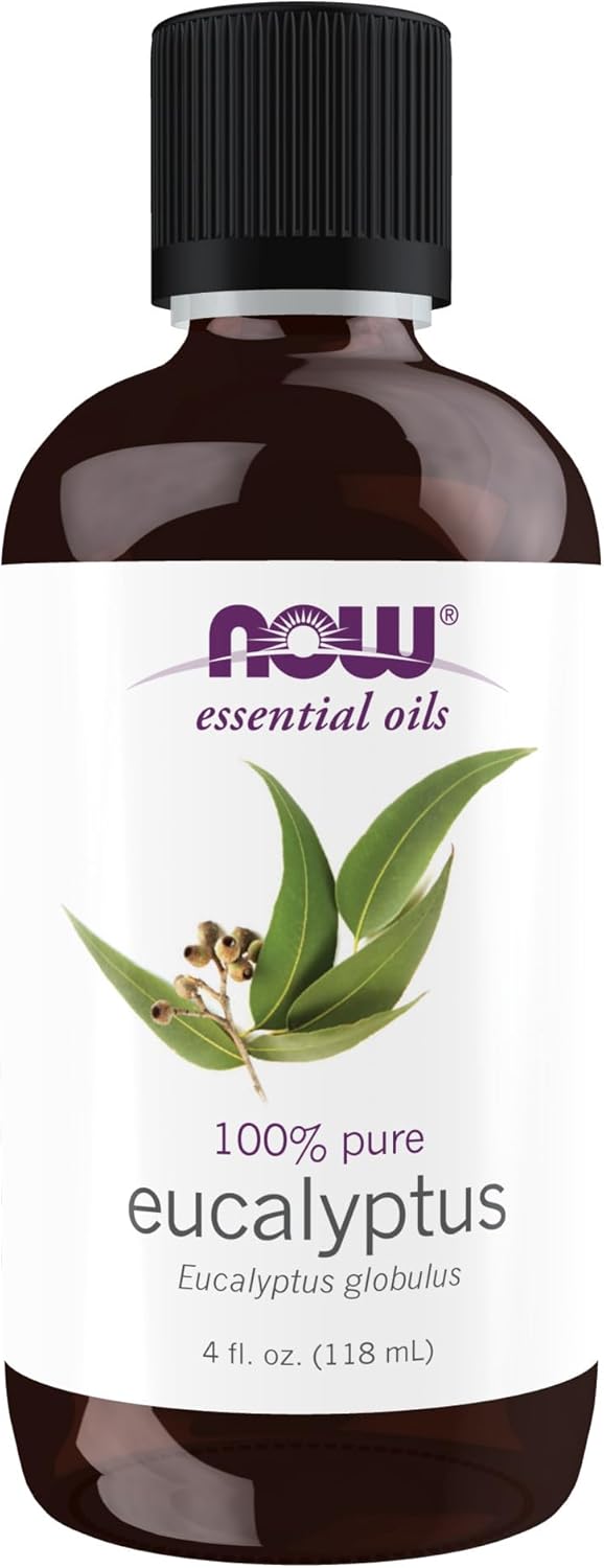 NOW Essential Oils, Eucalyptus Oil, Clarifying Aromatherapy Scent, Steam Distilled, 100% Pure, Vegan