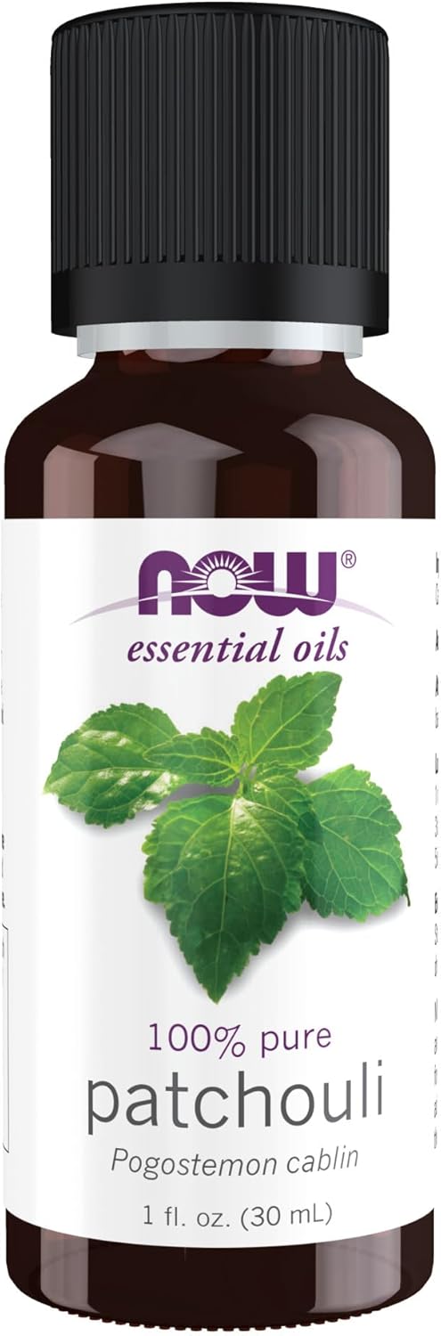 NOW Essential Oils, Patchouli Oil, Earthy Aromatherapy Scent, Steam Distilled, 100% Pure, Vegan, Chi