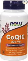 Now Foods CoQ10 200mg - 60 VegiCaps (Pack Of 2)