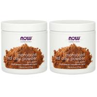 Now Foods Red Clay Powder Moroccan, 6-Ounce (Pack of 2)
