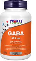 NOW Foods GABA 500mg Vegetarian Capsules (100 Coun