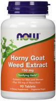 NOW Horny Goat Weed Extract 750 mg - 90 Tablets