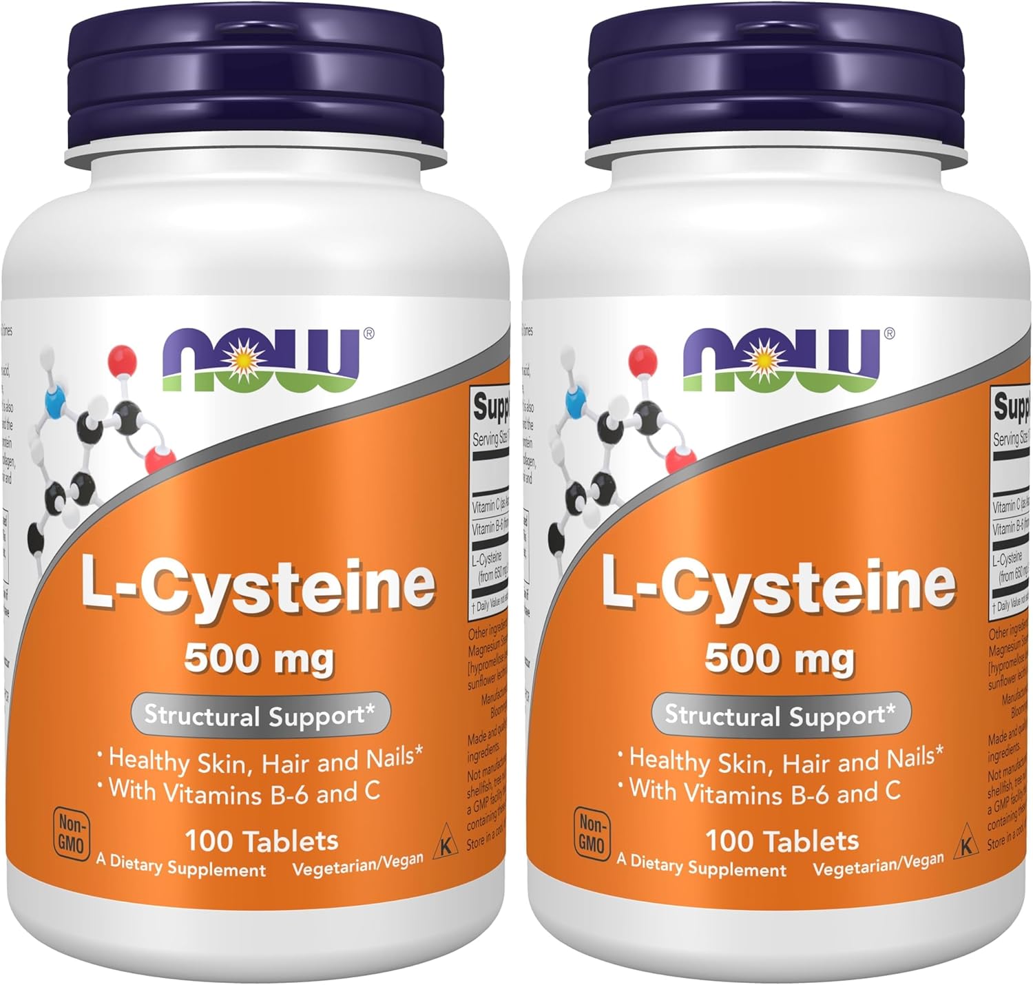NOW L-Cysteine 500mg with Vitamin B6 & C Table