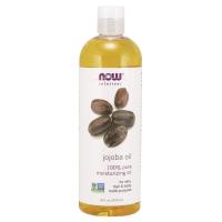 NOW Solutions, Jojoba Oil, 100% Pure Moisturizing, Multi-Purpose Oil for Face, Hair and Body - 16 Fl