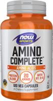 NOW Sports Amino Complete, 120 Capsules