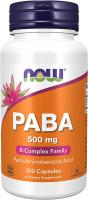NOW PABA (Para-Aminobenzoic Acid) 500 mg — B-Com