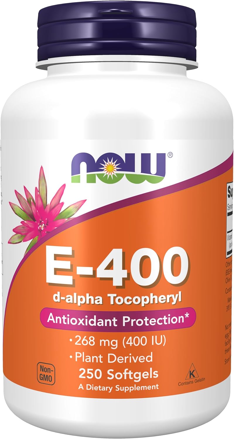 NOW Supplements, Vitamin E-400 IU, D-Alpha Tocophe
