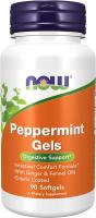 NOW Supplements, Peppermint Gels with Ginger & Fennel Oils, Enteric Coated, Digestive Support - 