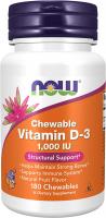 NOW Vitamin Natural Fruit Flavor  Vitamin D-3 1000