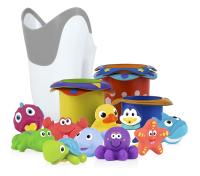 Nuby Octopus Hoopla Bathtime Fun Toys, Multi Color