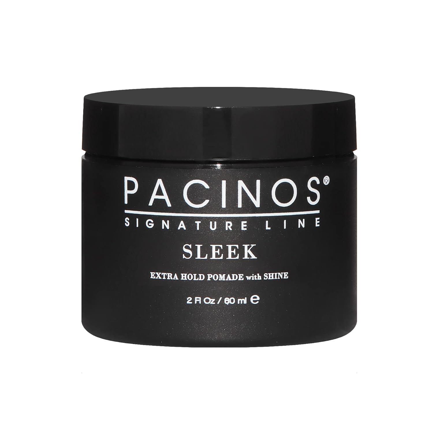 Pacinos Sleek - Extra Hold Pomade: Signature Shine, Prolonged Definition, Ideal for All Hair Types, 