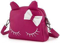 Pinky Family Cute Cat Ear Kids Handbags PU Leather, Shoulder Bag, Crossbody & Backpacks Bag - Pi