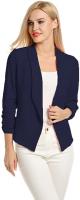 POGTMM Women 3/4 Sleeve Blazer Open Front Cardigan