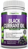 Pure Black Currant Seed Oil - 1000 Mg - Cold-Pressed For Immune System, Hair, Skin and Heart - 180 S