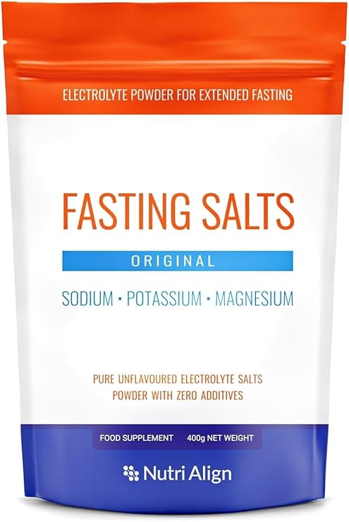 Pure Sodium, Potassium, Magnesium Fasting Salts Unflavoured Electrolyte Powder with Zero Additives -