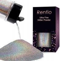 Renfio Holographic Ultra Fine Glitter Powder Epoxy Chips Flakes for Tumblers Slime 1.75 Oz (50g) - L