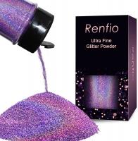 Renfio Holographic Ultra Fine Glitter Powder Epoxy Chips Flakes for Tumblers Slime 1.75 Oz (50g) - L