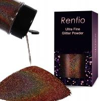 Renfio Holographic Ultra Fine Glitter Powder Epoxy Chips Flakes for Tumblers Slime 1.75 Oz (50g) - L