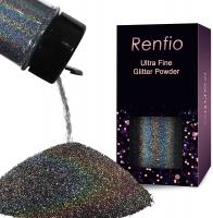 Renfio Holographic Ultra Fine Glitter Powder Epoxy Chips Flakes for Tumblers Slime 1.75 Oz (50g) - L