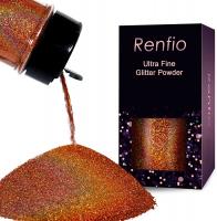Renfio Holographic Ultra Fine Glitter Powder Epoxy Chips Flakes for Tumblers Slime 1.75 Oz (50g) - L
