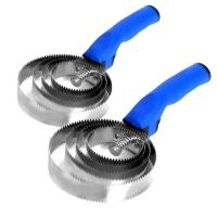 Reversible Stainless Steel Curry Comb with Soft To