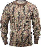 Rothco Long Sleeve T-Shirt Military Shirt Camouflage T-Shirt, Smokey Branch Camo, XL