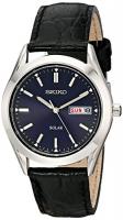Seiko Men s SNE049 Stainless Steel Solar Watch wit