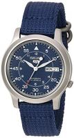 Seiko Men s SNK807 Seiko 5 Automatic Stainless Steel Watch with Blue Canvas Band