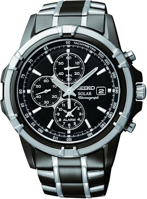 SEIKO SSC141 Men’s Solar Chronograph Watch (100m