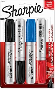 Sharpie King Size Permanent Marker, Large Chisel T