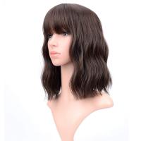 Women's Shoulder Length Wigs - Brown Wavy