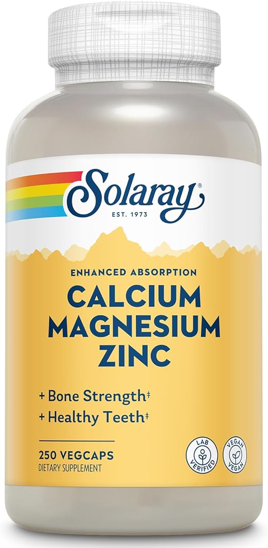 Solaray - Calcium Magnesium Zinc 250 VegCaps