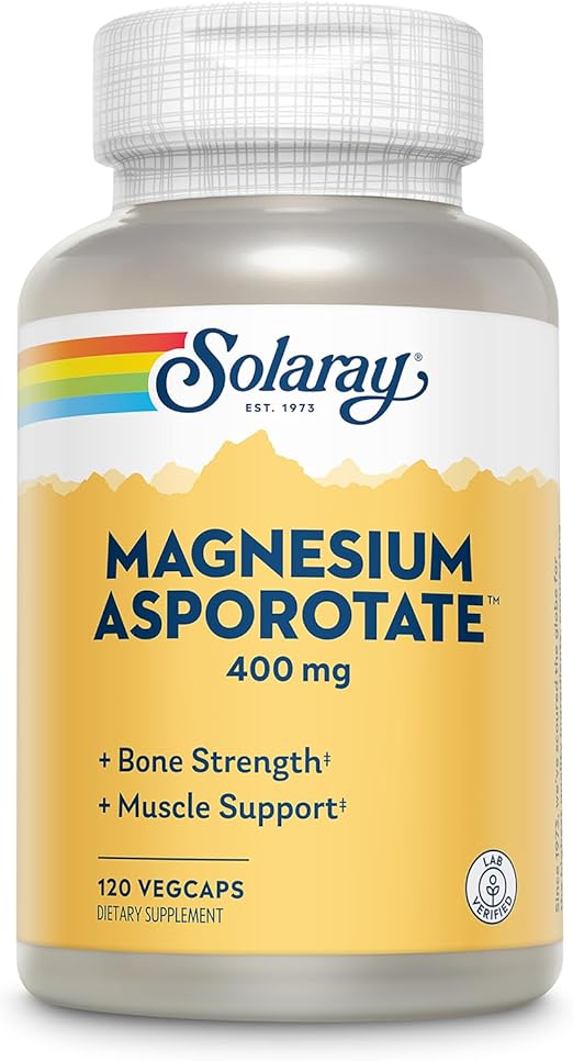 Solaray - Magnesium Asporotate, 400 mg, 120 capsul&hellip;