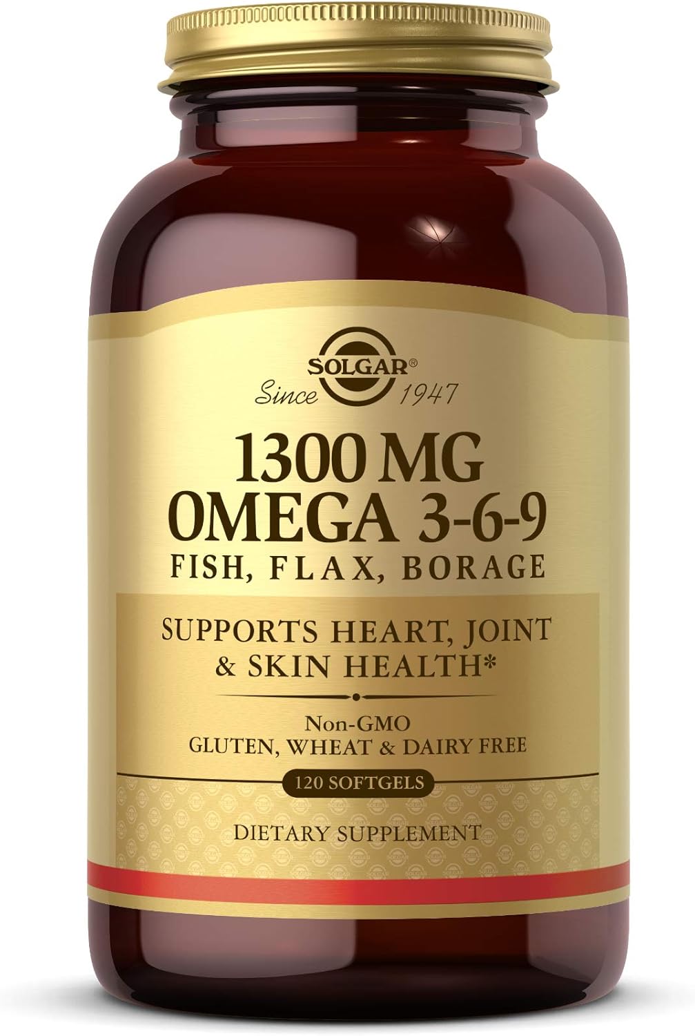 Solgar 1300 mg Omega 3-6-9, - Fish Oil Supplement 
