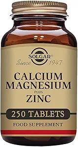Solgar Calcium Magnesium Plus Zinc Tablets, 250 Co