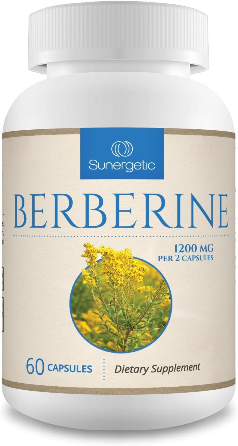 Premium Berberine Supplement -1,200 mg Per Serving - Berberine HCL Extract Helps Support Healthy Blo