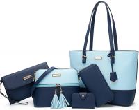 TcIFE Purses and Handbags for Womens Satchel Shoulder Tote Bags Wallets - Black & White