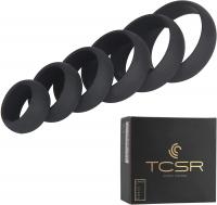 TCSR Premium Grade Soft Silicone Penis Cock Rings 
