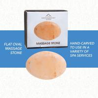 Flat Oval Massage Stone by Pure Himalayan Salt Wor