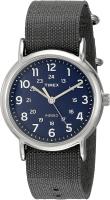 Timex Unisex TW2P657009J Weekender Silver-Tone Watch with Grey Nylon Band
