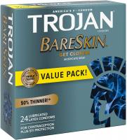 Trojan Bareskin Thin Premium Lubricated Get Closer Condoms - 24 Count
