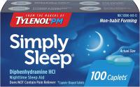 Tylenol Simply Sleep Nighttime Sleep Aid 25mg, (Pa