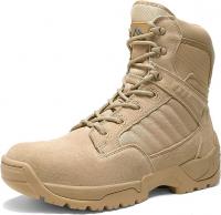 Rugged NORTIV 8 Men's Military Tactical Work Boots with Side Zipper,