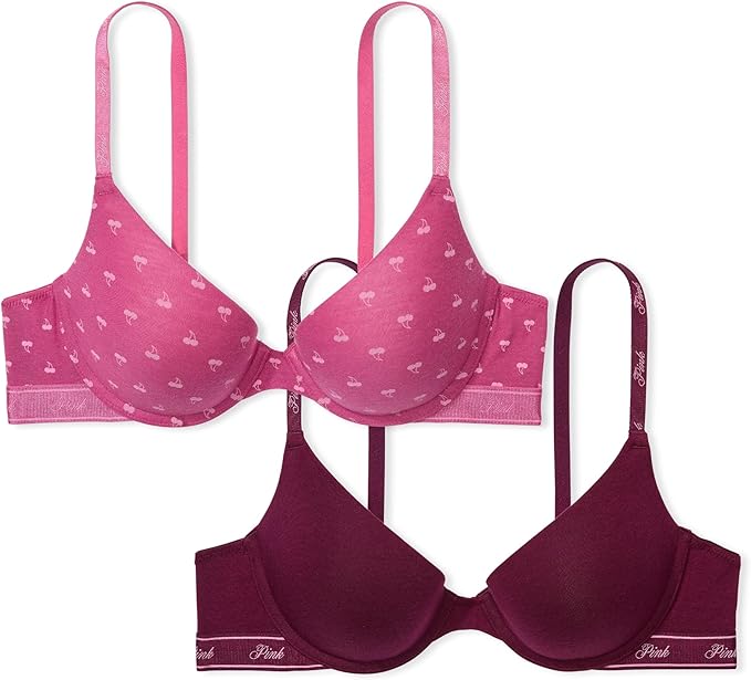 Victoria's Secret PINK Push-Up Bra - Red Violet/Wi