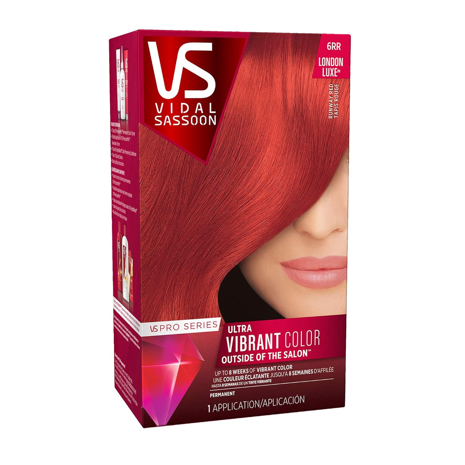 Vidal Sassoon Pro Series Permanent Hair Dye, 6RR R&hellip;
